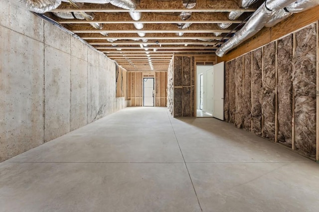 view of basement