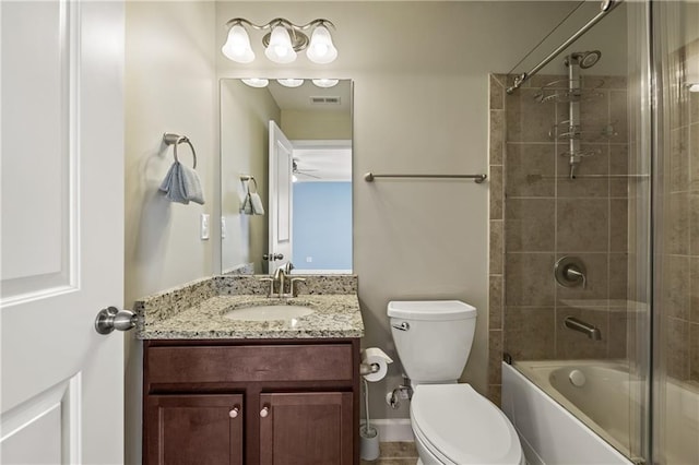 1695 Peyton Farm Dr, Alpharetta, GA 30004 - full bath featuring vanity, toilet, shower / tub combination, and baseboards
