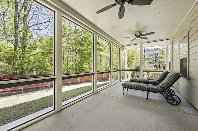 1695 Peyton Farm Dr, Alpharetta, GA 30004 - sunroom / solarium with a ceiling fan