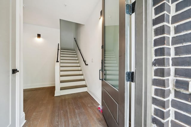 71 Krog St NE, Atlanta, GA 30307 - stairs with wood-type flooring and baseboards
