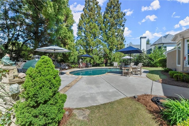 pool featuring a patio