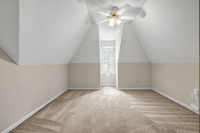 3171 Blairhill Ct, Atlanta, GA 30340 - additional living space with lofted ceiling, ceiling fan, carpet flooring, and baseboards