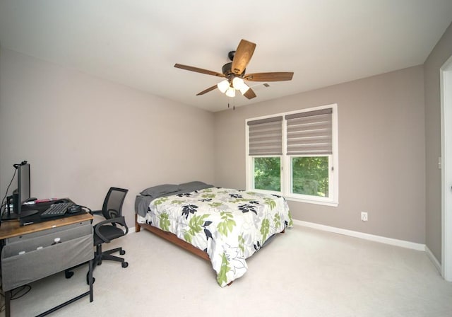 2521 Wood Creek Ct, Dacula, GA 30019 - carpeted bedroom with a ceiling fan and an office area
