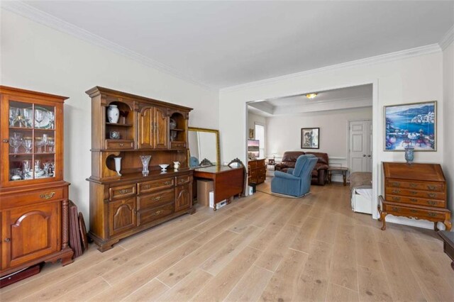 3652 Morning Creek Ct, Suwanee, GA 30024 - living room featuring crown molding and light wood finished floors