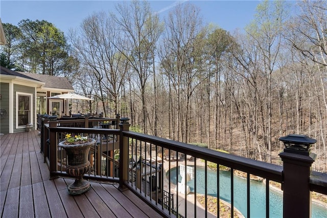 2160 Bradley Trl, Cumming, GA 30041 - view of wooden terrace
