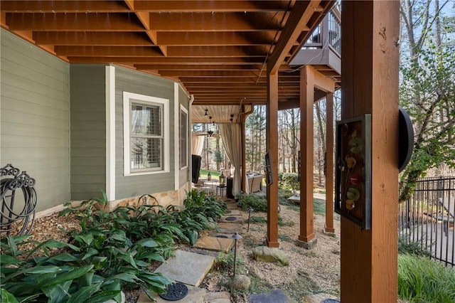 2160 Bradley Trl, Cumming, GA 30041 - view of patio featuring fence