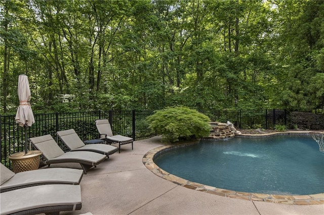 2160 Bradley Trl, Cumming, GA 30041 - view of swimming pool featuring fence and a patio area