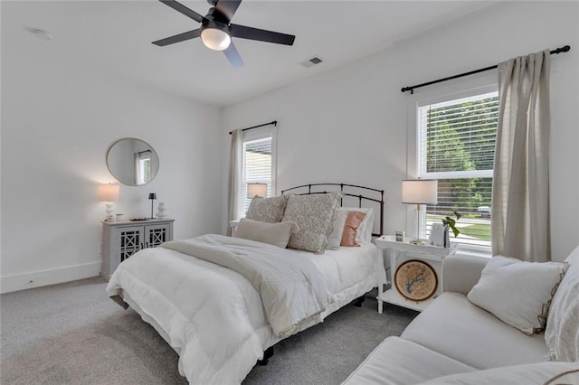 147 Wolf Creek Cv, Lagrange, GA 30240 - bedroom featuring multiple windows, carpet, and ceiling fan
