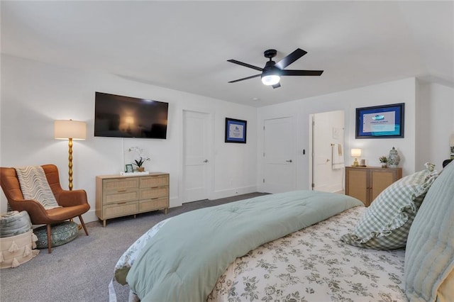 147 Wolf Creek Cv, Lagrange, GA 30240 - carpeted bedroom featuring baseboards and a ceiling fan