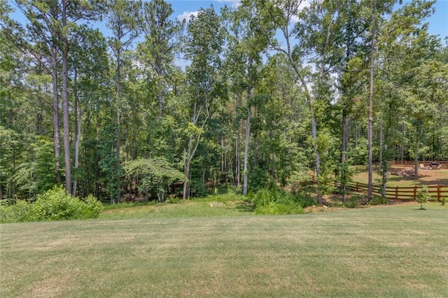 147 Wolf Creek Cv, Lagrange, GA 30240 - view of yard featuring a forest view