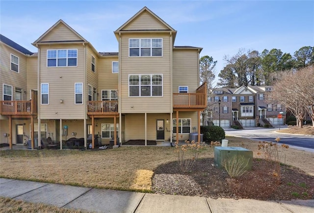 exterior space featuring central AC unit