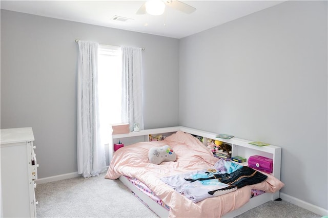 1043 Foxhollow Trl, Canton, GA 30115 - bedroom featuring carpet floors, baseboards, and ceiling fan
