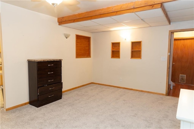 1043 Foxhollow Trl, Canton, GA 30115 - unfurnished room with light colored carpet, baseboards, and a ceiling fan