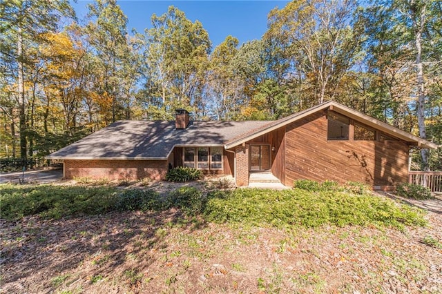 view of ranch-style home