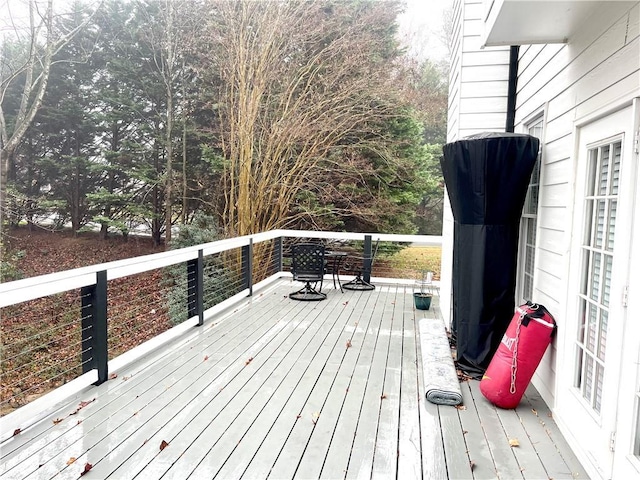 view of wooden terrace