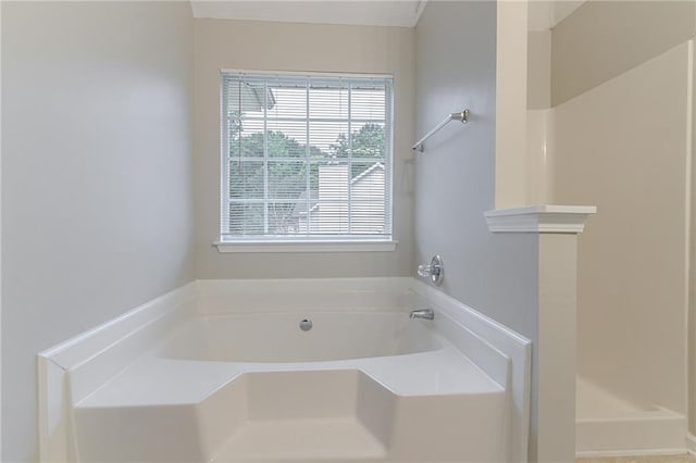 6181 E Fayetteville Dr, Riverdale, GA 30296 - full bathroom with a bath and a walk in shower