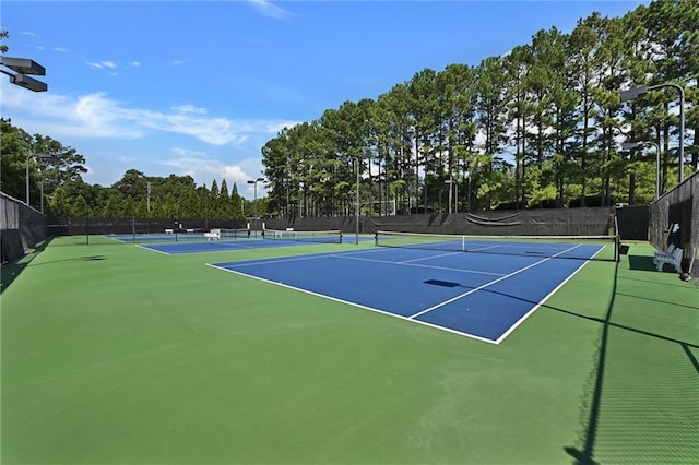 view of sport court