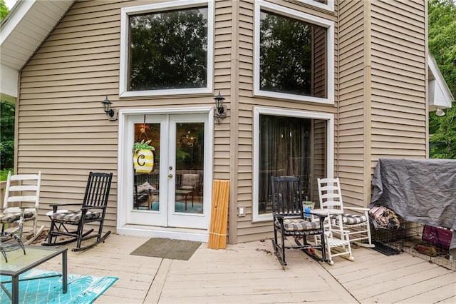 1182 Cedar Rd, Lincolnton, GA 30817 - deck with french doors