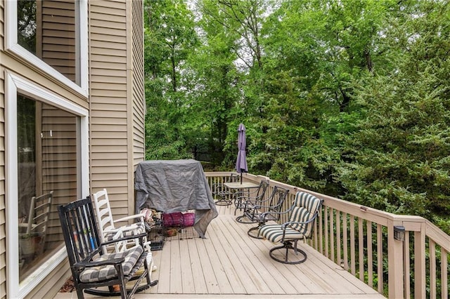 1182 Cedar Rd, Lincolnton, GA 30817 - deck with view of wooded area