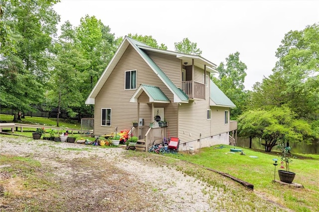 1182 Cedar Rd, Lincolnton, GA 30817 - view of front of house with crawl space and view of wooded area