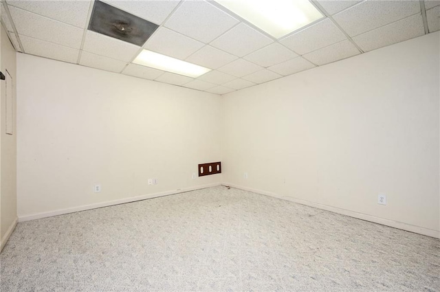 4157 Lake Mist Dr NW, Kennesaw, GA 30144 - spare room with baseboards, carpet, and a paneled ceiling