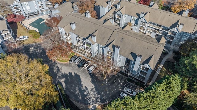 drone / aerial view featuring a residential view