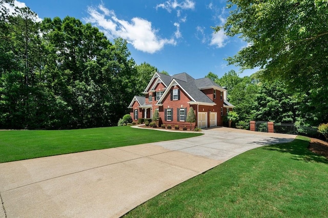 7251 Bluewater Ln, Douglasville, GA 30135 - view of front of property featuring concrete driveway, an attached garage, and brick siding