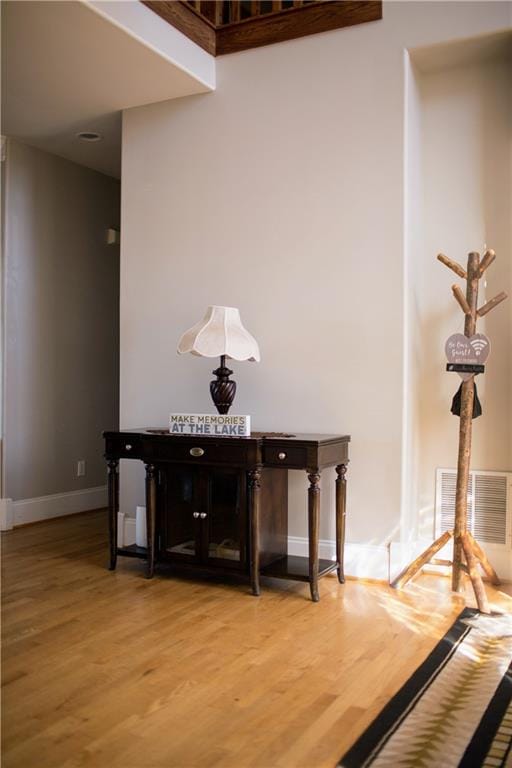 interior details featuring hardwood / wood-style floors