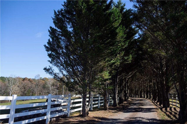 view of road