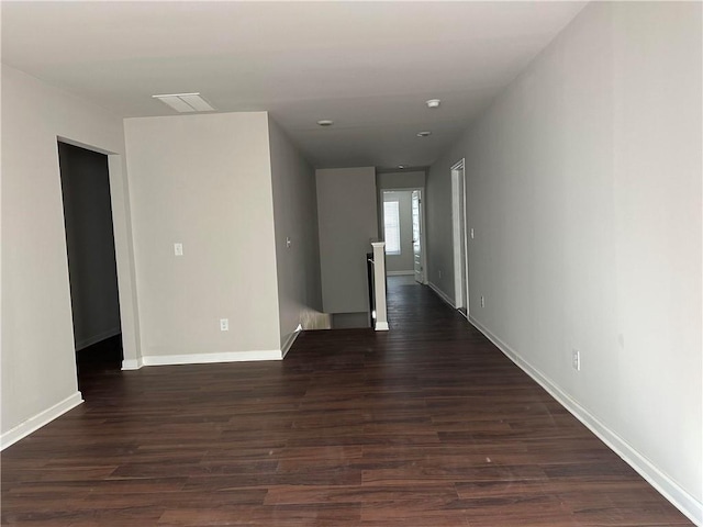 interior space featuring dark hardwood / wood-style floors