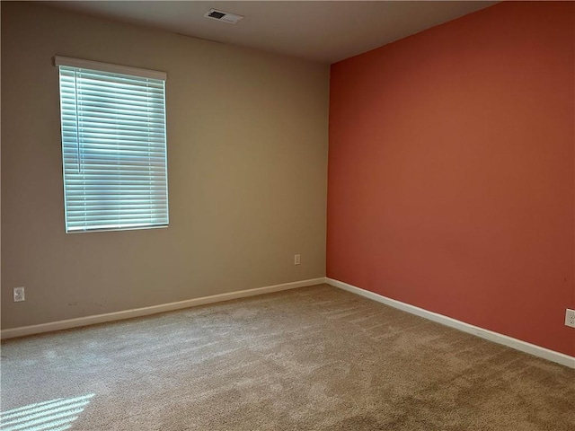 view of carpeted empty room