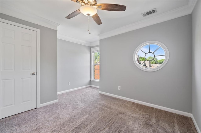 1530 Wehunt Cir SE Unit 19, Smyrna, GA 30082 - spare room featuring baseboards, a ceiling fan, visible vents, and carpet