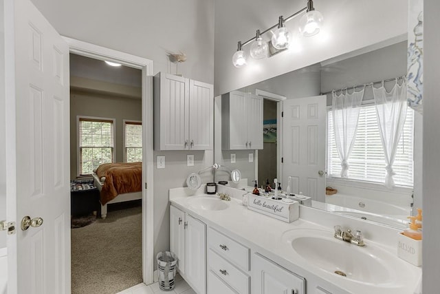 1045 Legacy Walk, Woodstock, GA 30189 - full bathroom featuring double vanity, ensuite bath, and a bath