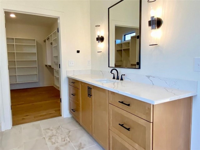 9224 Waldrip Rd, Gainesville, GA 30506 - bathroom with vanity and a spacious closet