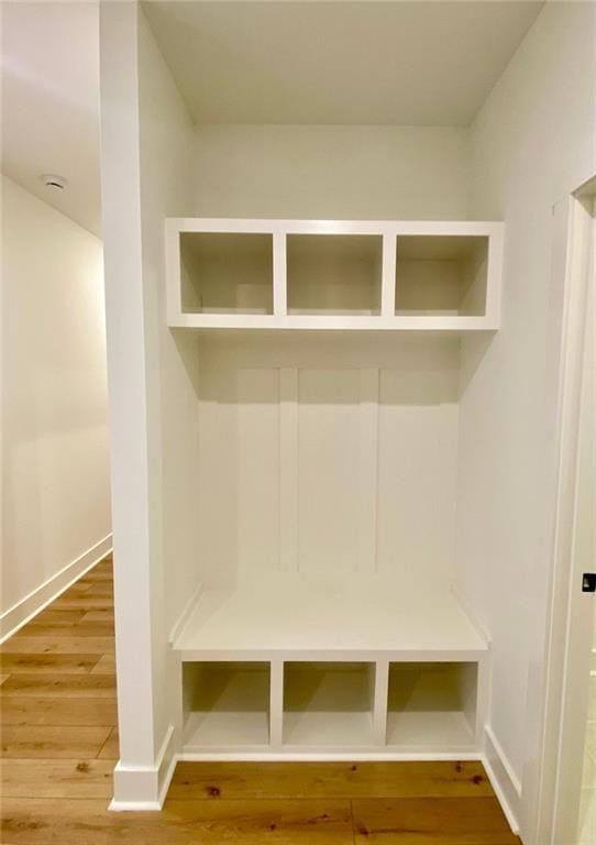 9224 Waldrip Rd, Gainesville, GA 30506 - mudroom featuring wood finished floors and baseboards