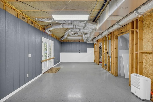 view of basement