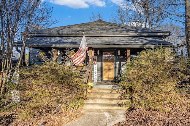 view of front of home