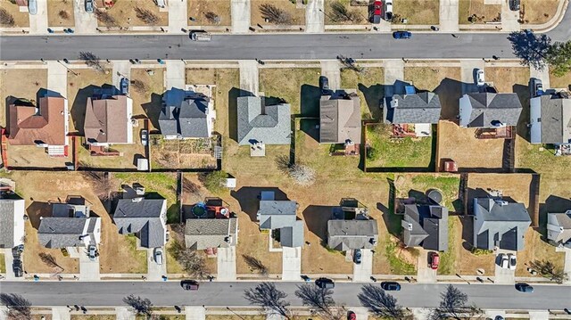 bird's eye view featuring a residential view