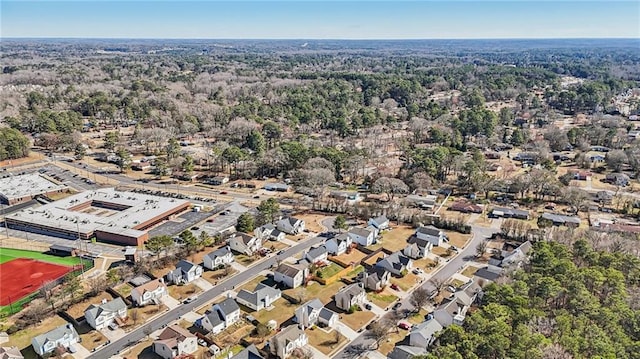 aerial view featuring a residential view