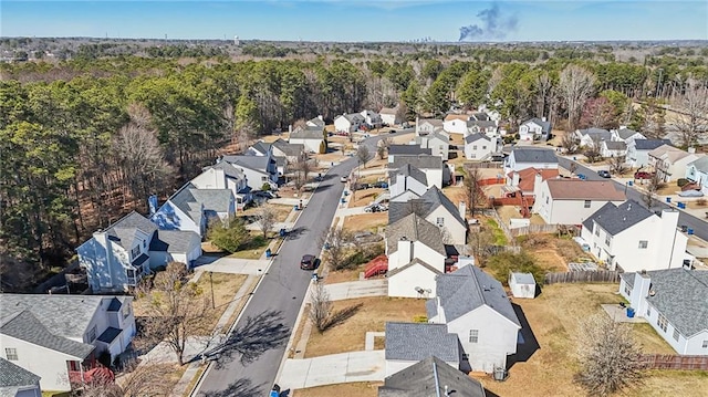 drone / aerial view with a residential view