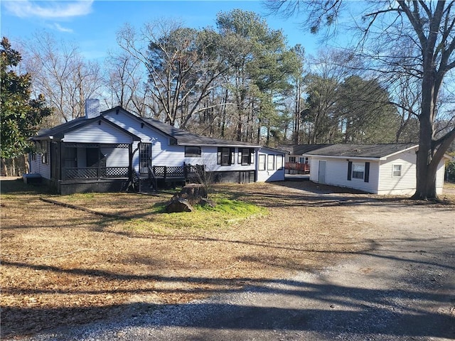 view of front of home