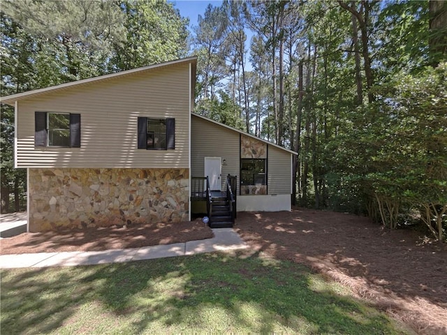 3924 Chimney Ridge Ct, Ellenwood, GA 30294 - view of front of house featuring stone siding