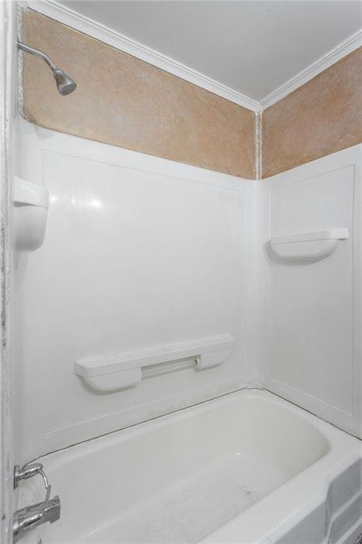 600 Forrest Rd, Fort Oglethorpe, GA 30742 - full bathroom featuring tub / shower combination and ornamental molding