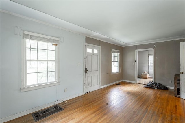 600 Forrest Rd, Fort Oglethorpe, GA 30742 - entryway with wood-type flooring and ornamental molding