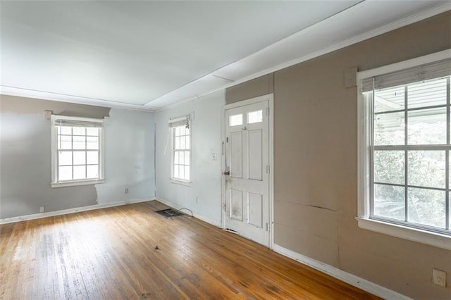 600 Forrest Rd, Fort Oglethorpe, GA 30742 - entryway with hardwood / wood-style flooring and ornamental molding