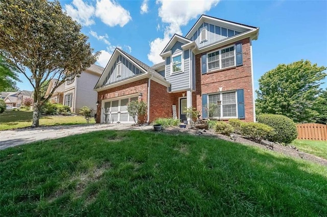 7835 Keepsake Ln, Flowery Branch, GA 30542 - view of front facade featuring brick siding, concrete driveway, and a garage