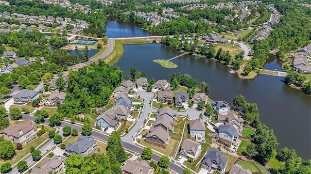 7835 Keepsake Ln, Flowery Branch, GA 30542 - aerial overview of property's location featuring nearby suburban area and a large body of water
