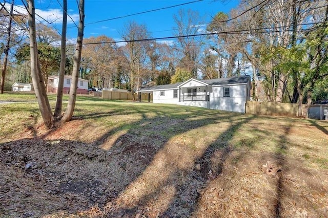 1766 Blossom Ln, Austell, GA 30168 - view of yard with fence
