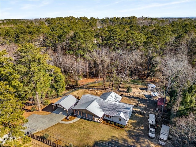 birds eye view of property