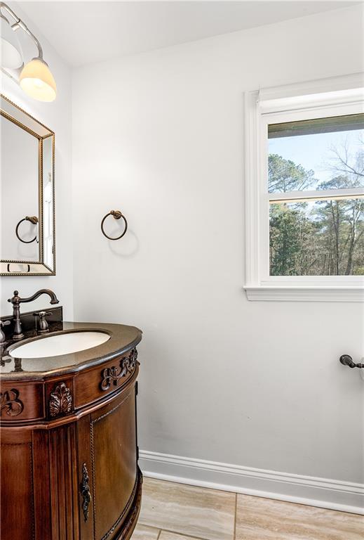 bathroom featuring vanity